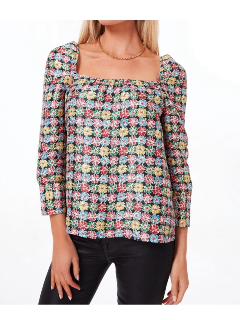NWT Tuckernuck Punchy Jacquard Emilie Blouse